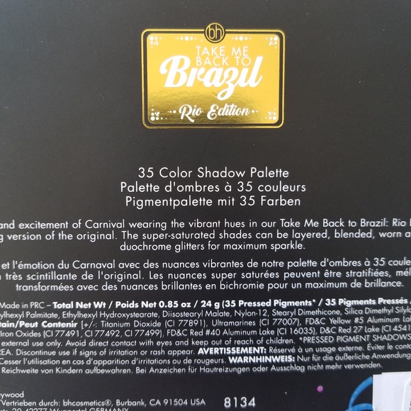 BH Cosmetics Rio Edition Eyeshawdow Palette - Picture 4 of 8